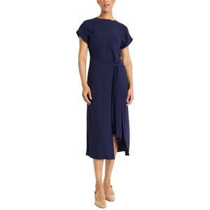 Luxely Womens  Midi Dress, Blue